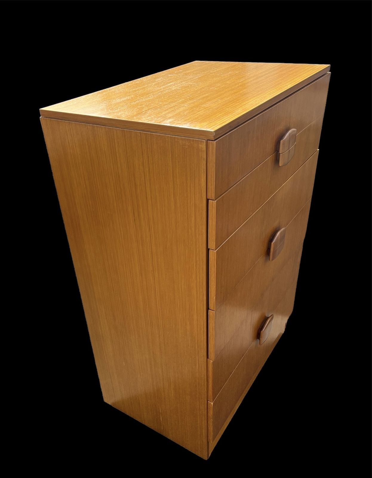 Mid Century Teak Tallboy By Stonehill  6 Graduated Drawers photo for sale