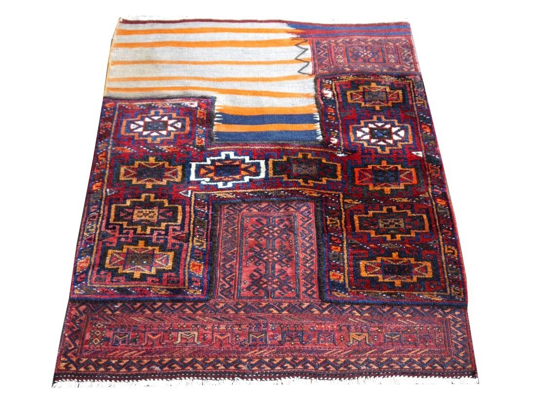 Textiles Tribal Soumak Saddle Blanket Vintage Sumak photo