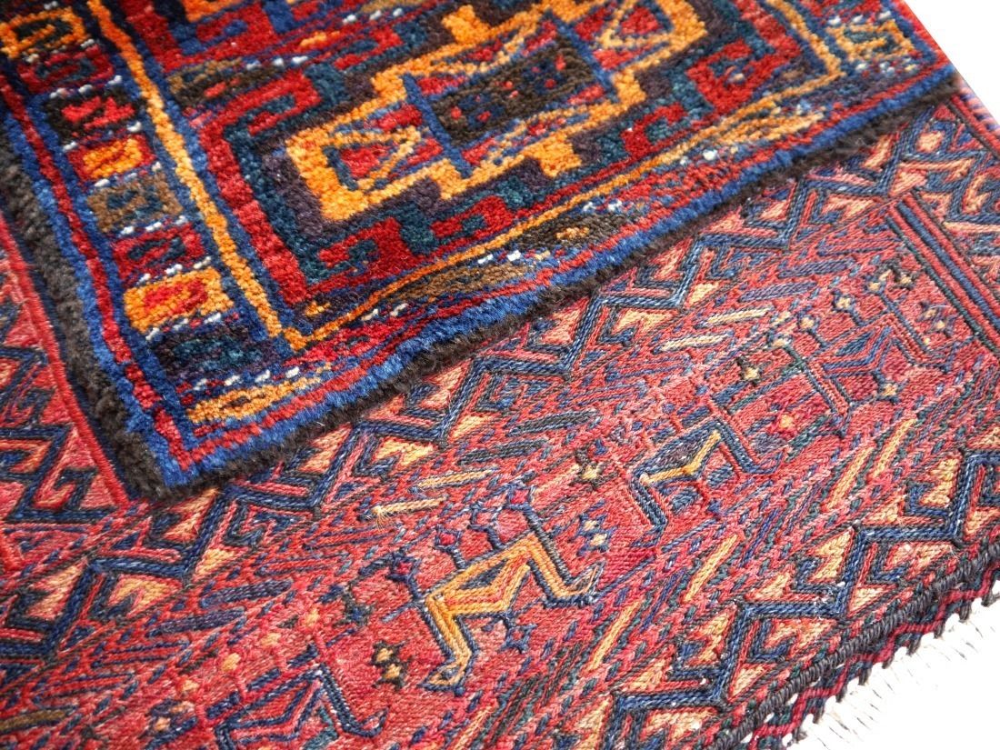 photo buy Tribal Soumak Saddle Blanket Vintage Sumak