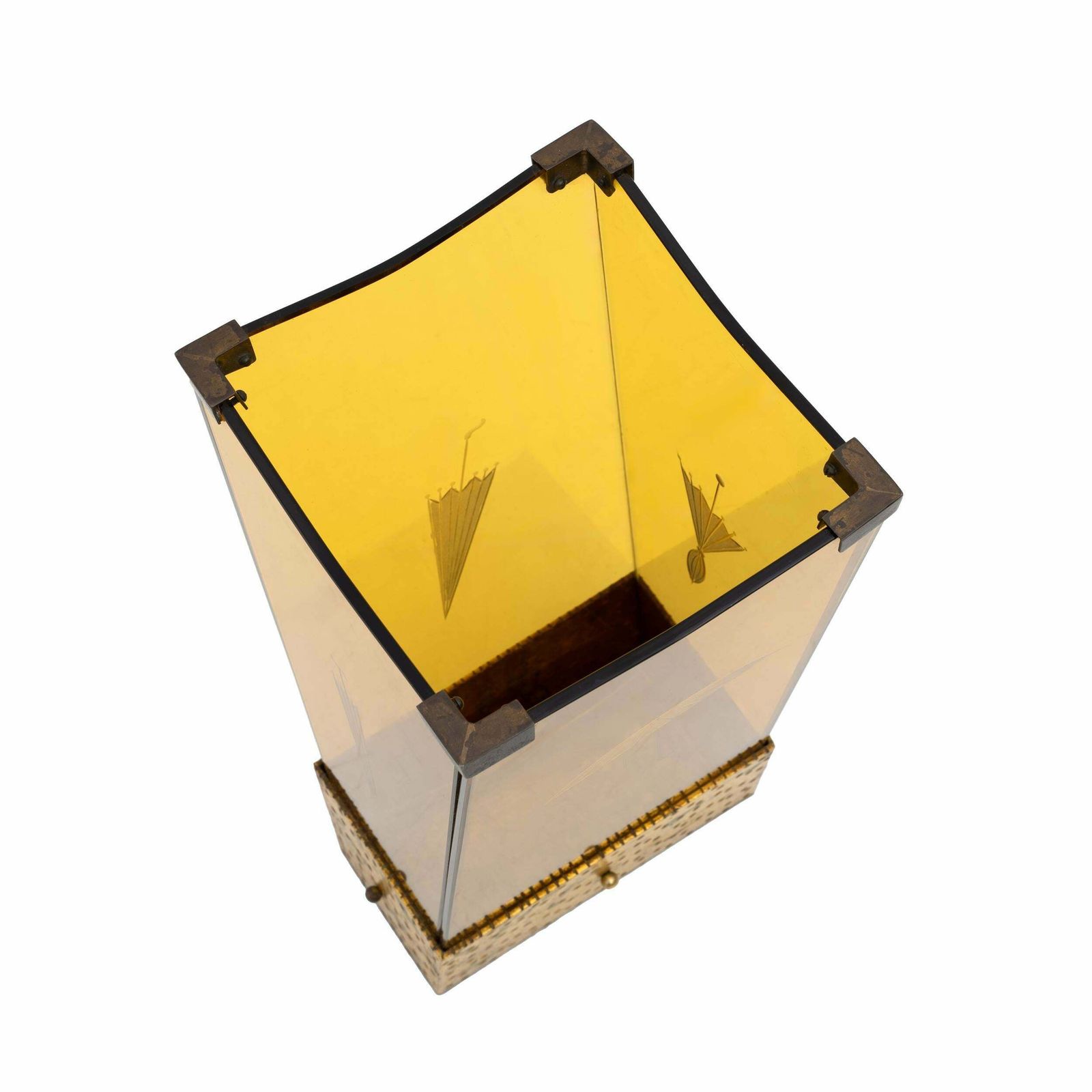 photo furniture Attributed Pierluigi Colli Midcentury Modern Glass Umbrella Stand By Cristal Art
