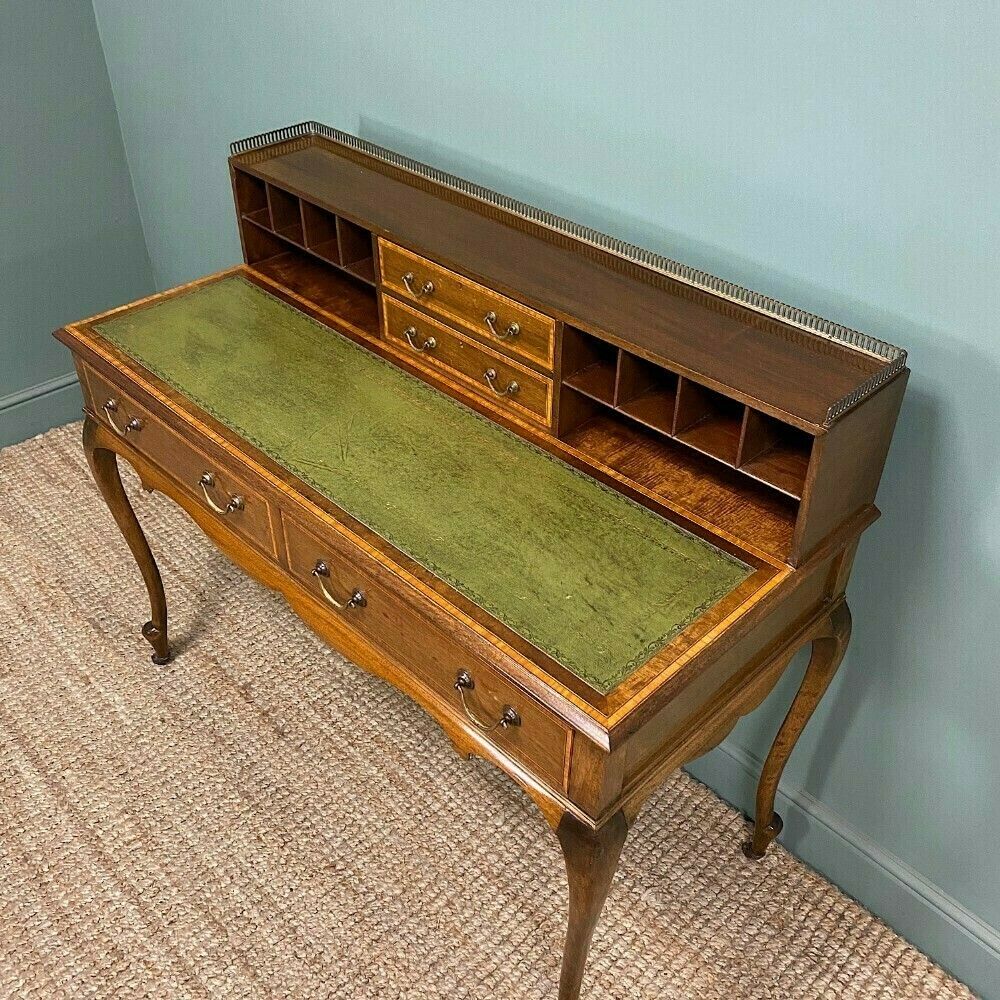 Fine Quality Edwardian Mahogany Antique Writing Desk photo vinterior