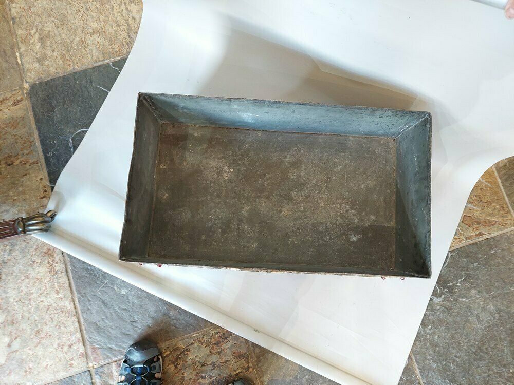 Large 19thc Chinese Zinc Lined Brass Planter photo for sale