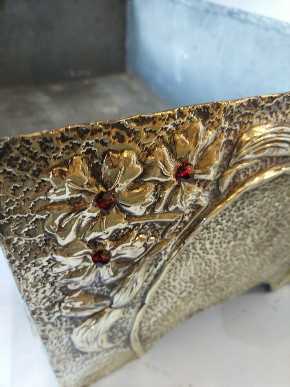 Large 19thc Chinese Zinc Lined Brass Planter photo Home Decor