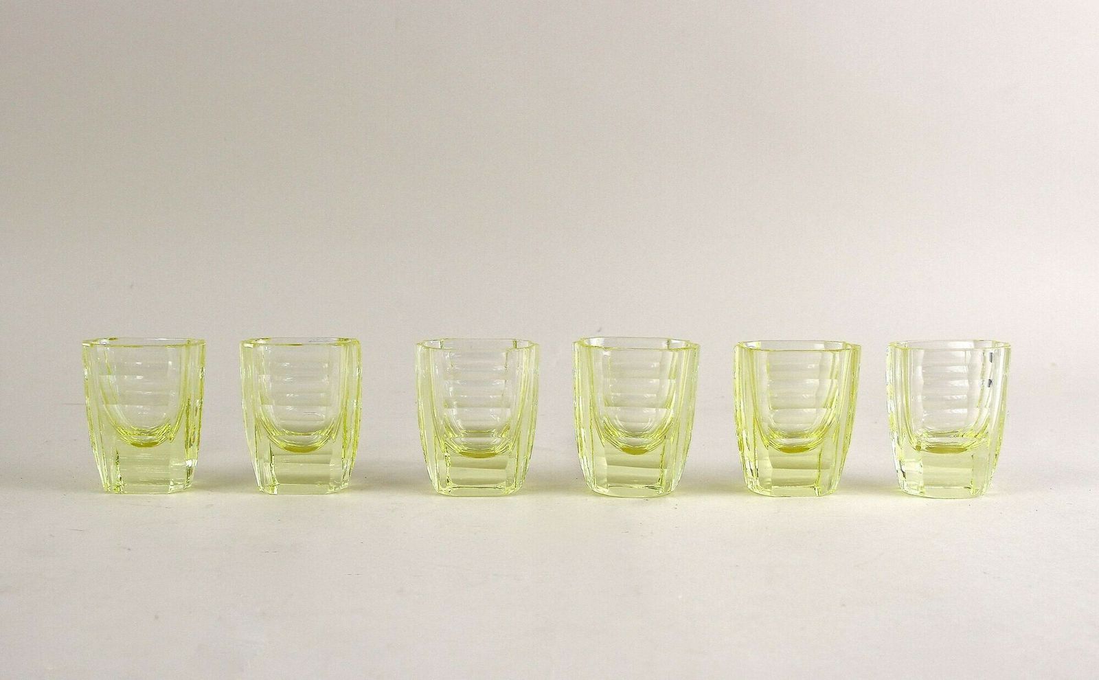 20th Century Art Deco Decanter Set/ Liquor Set With 6 Shot Glasses, Cz Ca. 1920 photo Home Decor