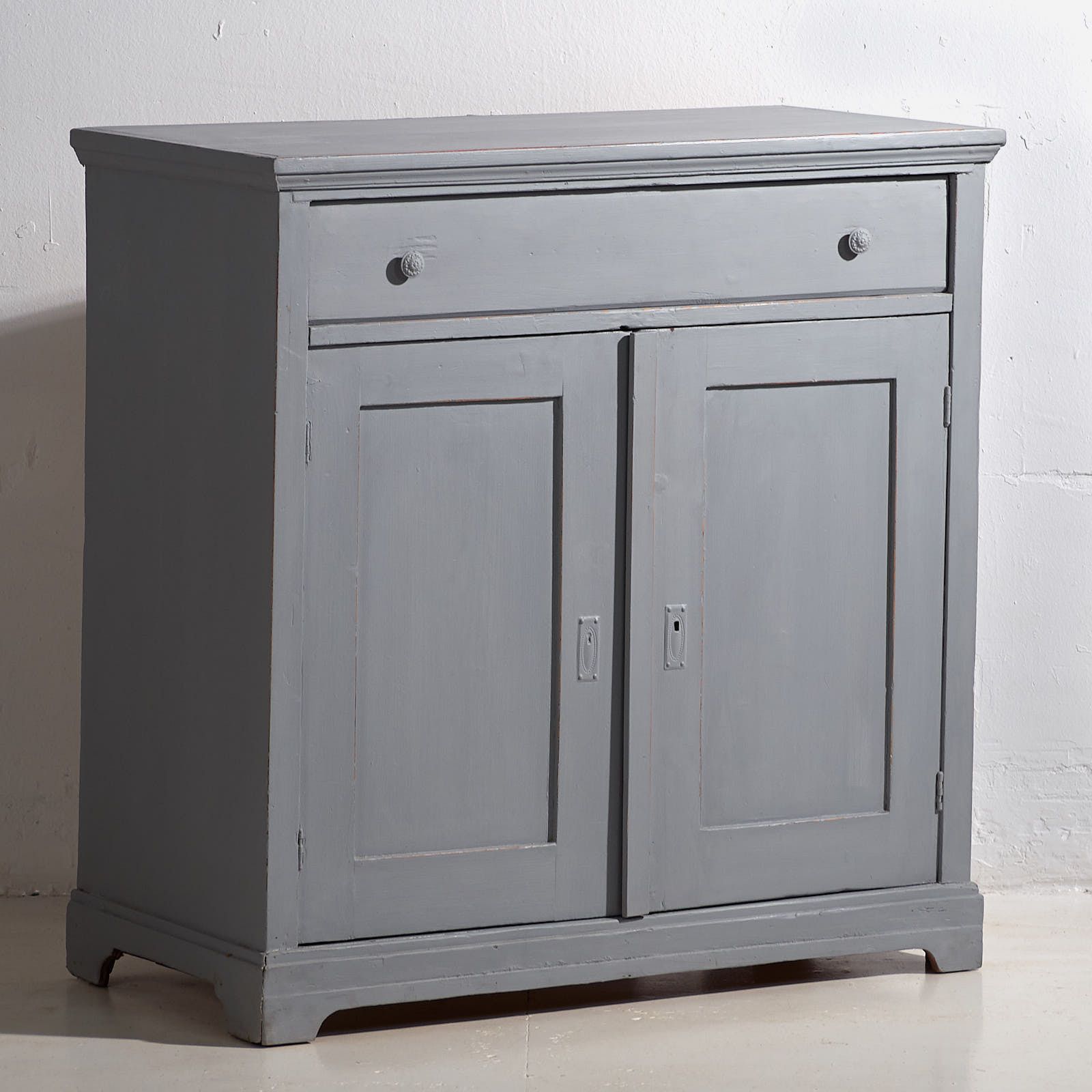 Small Antique Two Door Chest Of Drawers (C.1920) #14