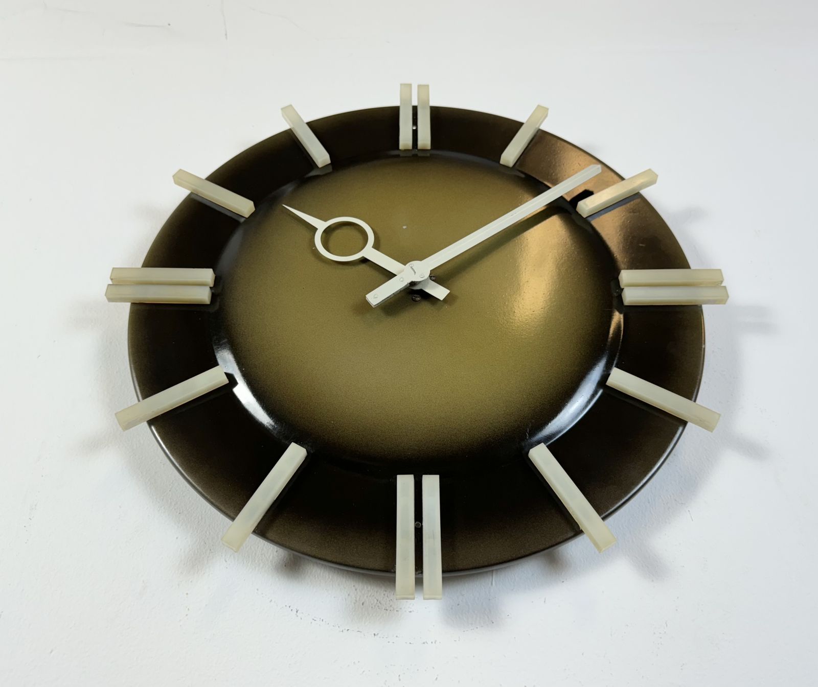 Industrial Office Wall Clock From Pragotron, 1970s photo furniture