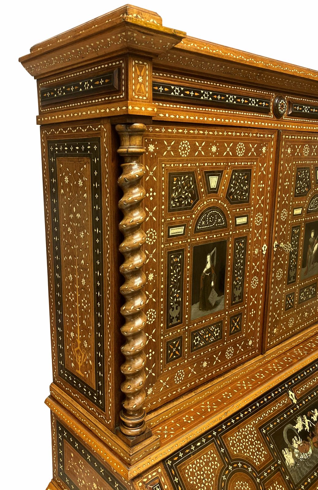 A Cabinet Secretaire By Adriano Brambilla In The Moorish Taste photo vintage