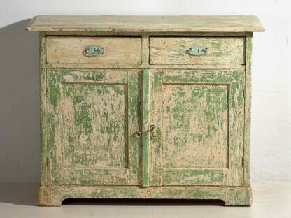 Antique Green Bedroom Dresser (C.1920) #8 photo vinterior