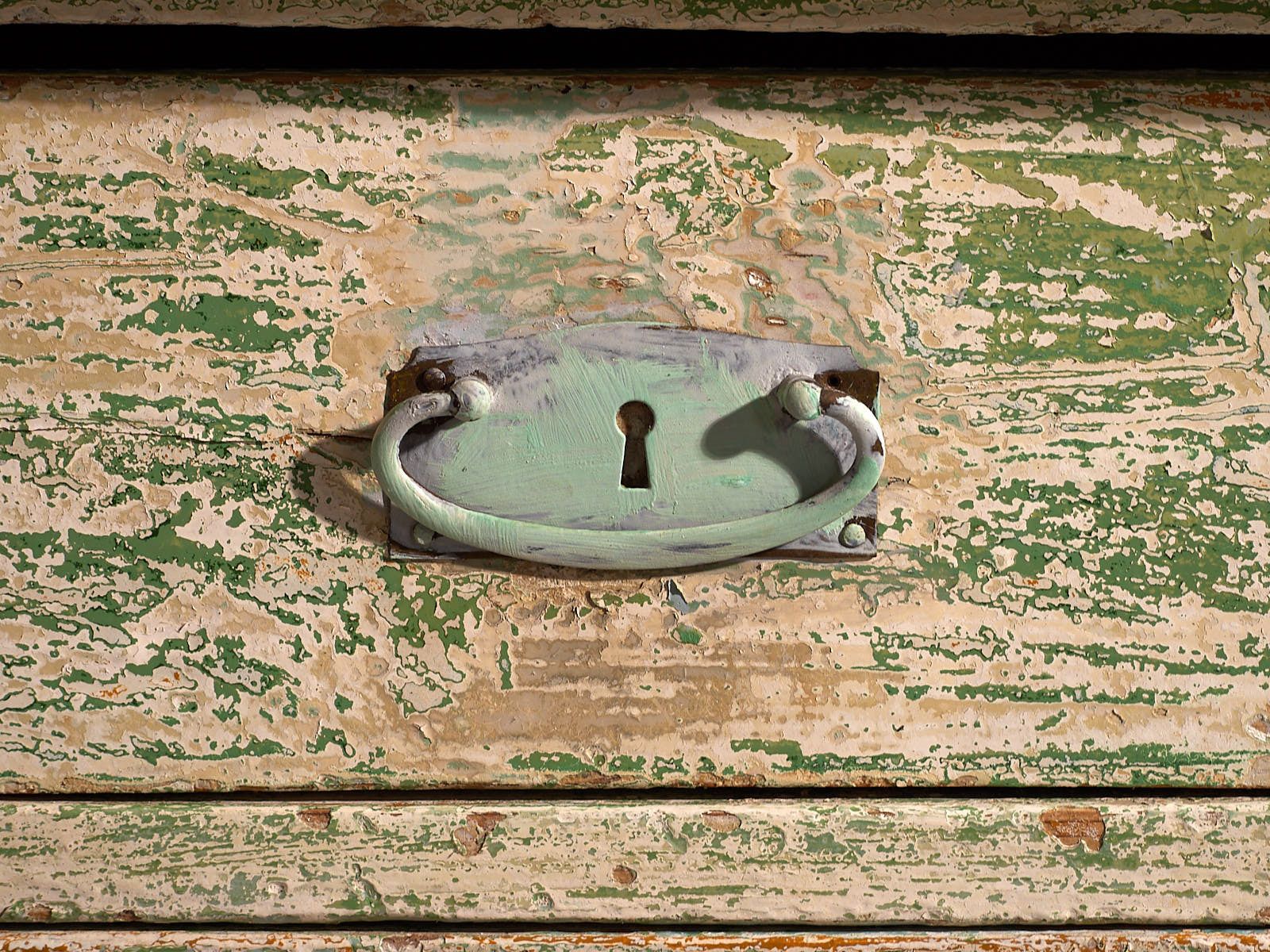 photo vinterior Antique Green Bedroom Dresser (C.1920) #8