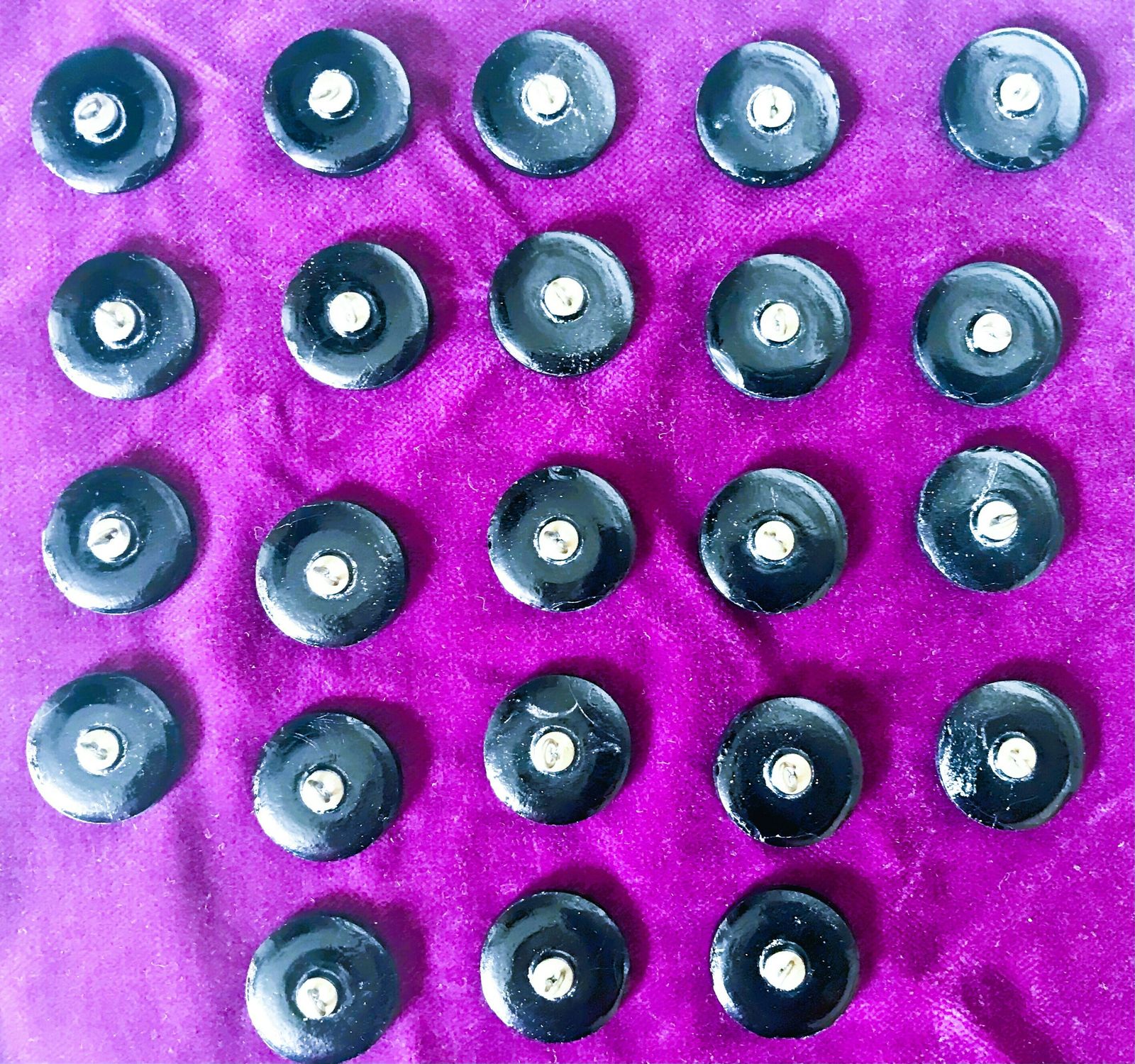 photo furniture 40 Fabulous Victorian French Jet Black Glass Buttons With Brass Shanks