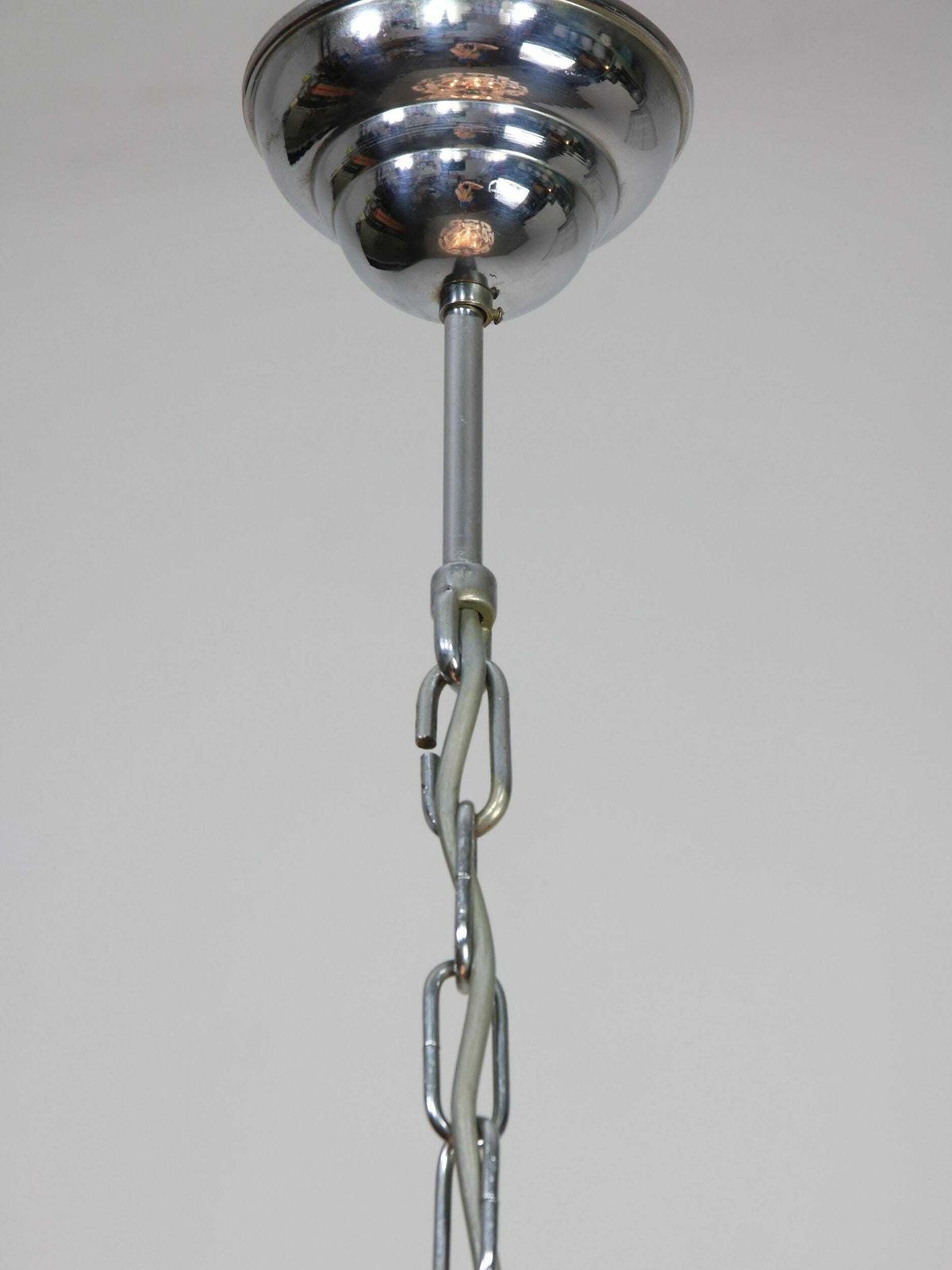 Vintage Murano Glass Chandelier By Vistosi With 27 Discs / 1960s Italy / Space Age Italian Design / Very Rare Lamp / Mid Century Lighting photo vintage