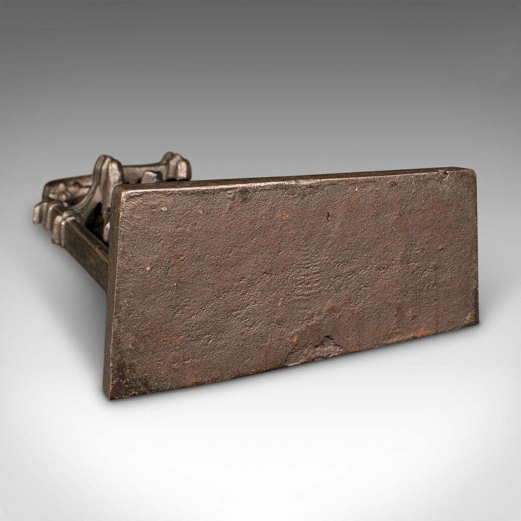 photo for sale Heavy Antique Door Sentry, English Cast Iron, Knight Doorstop, Keeper, Victorian