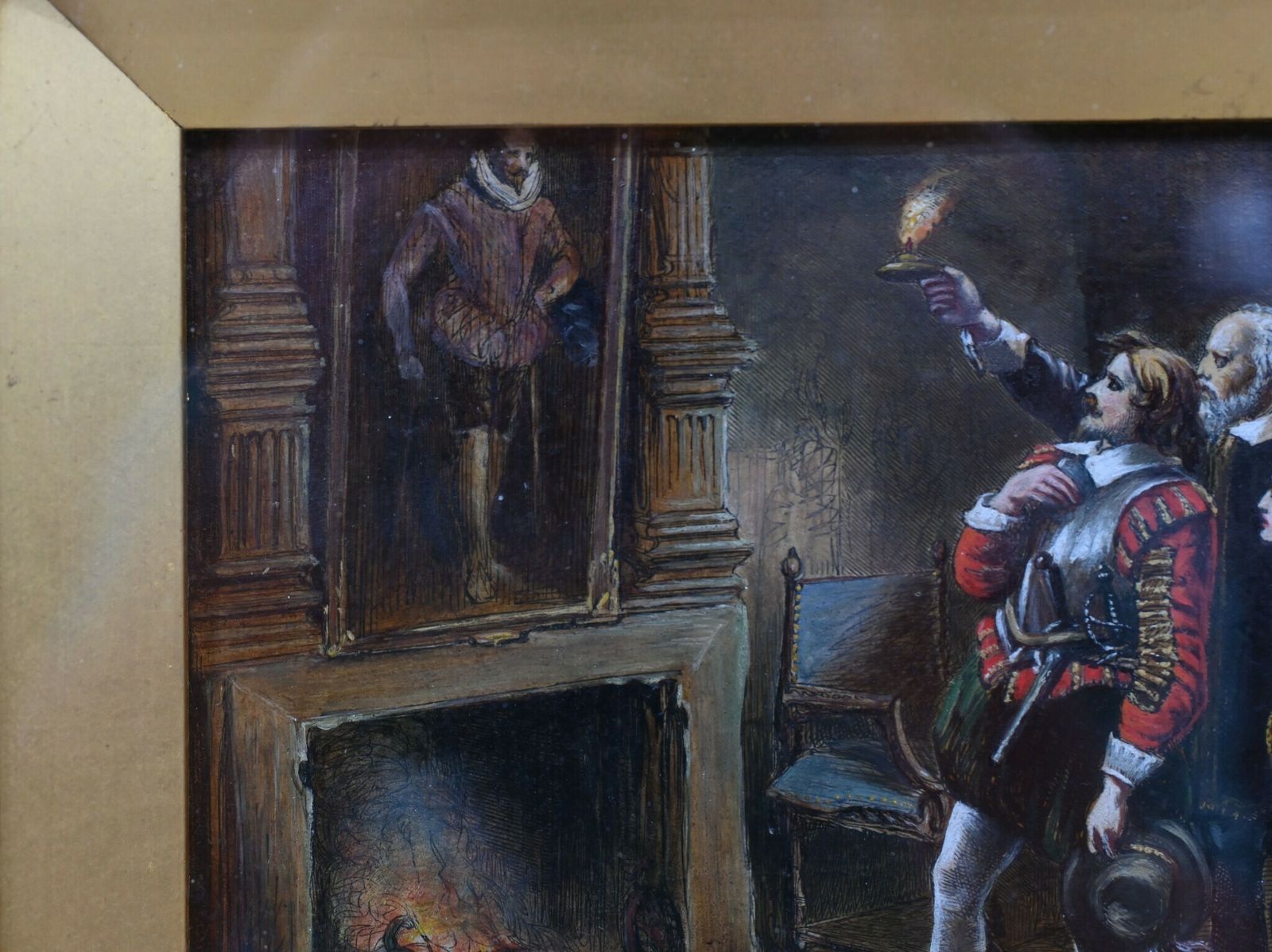 Victorian Oil Painting Shakespeare Portrait 1860 Signed photo 1950.0