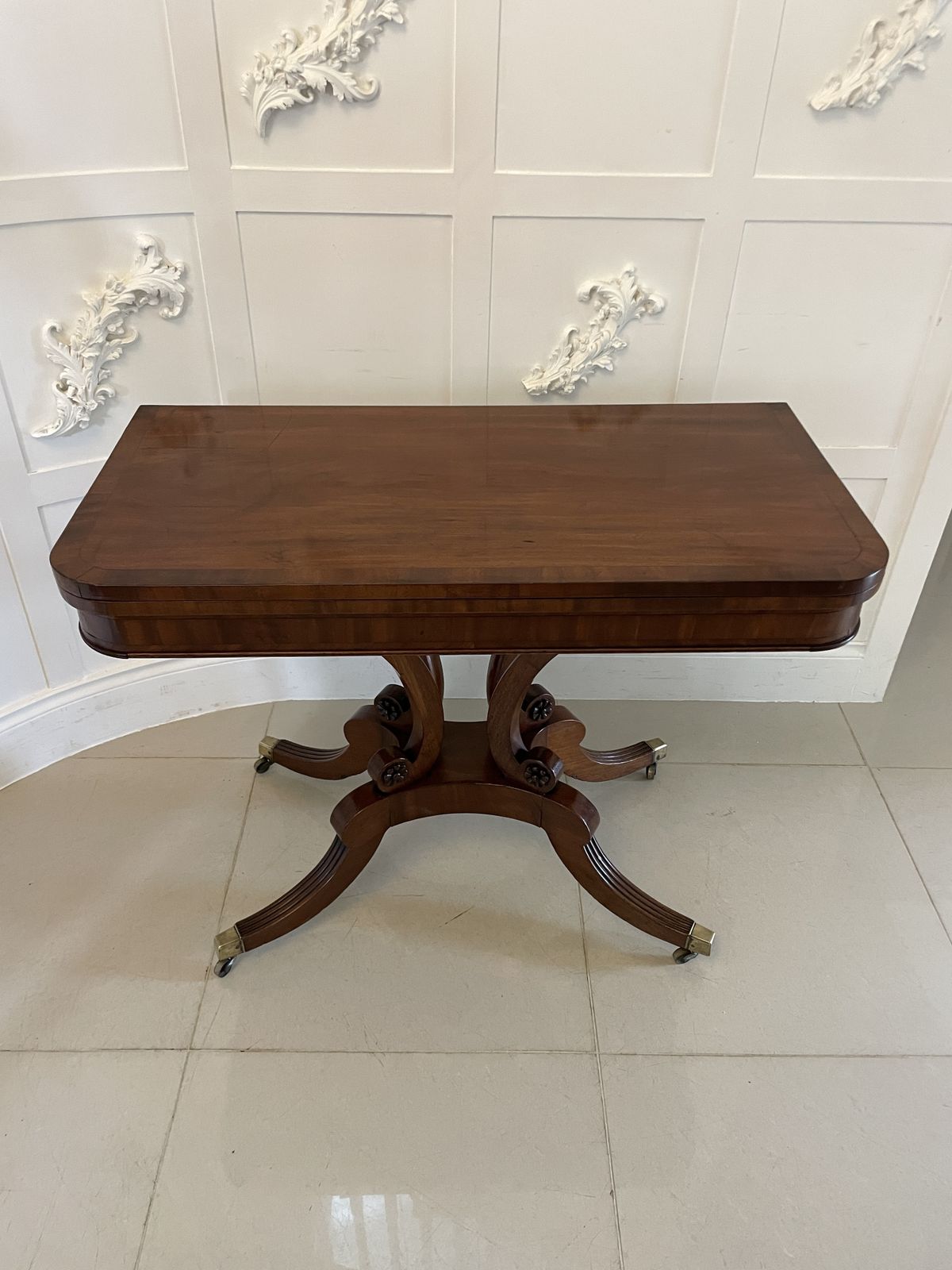 Antique 19th Century Quality Mahogany Card Table