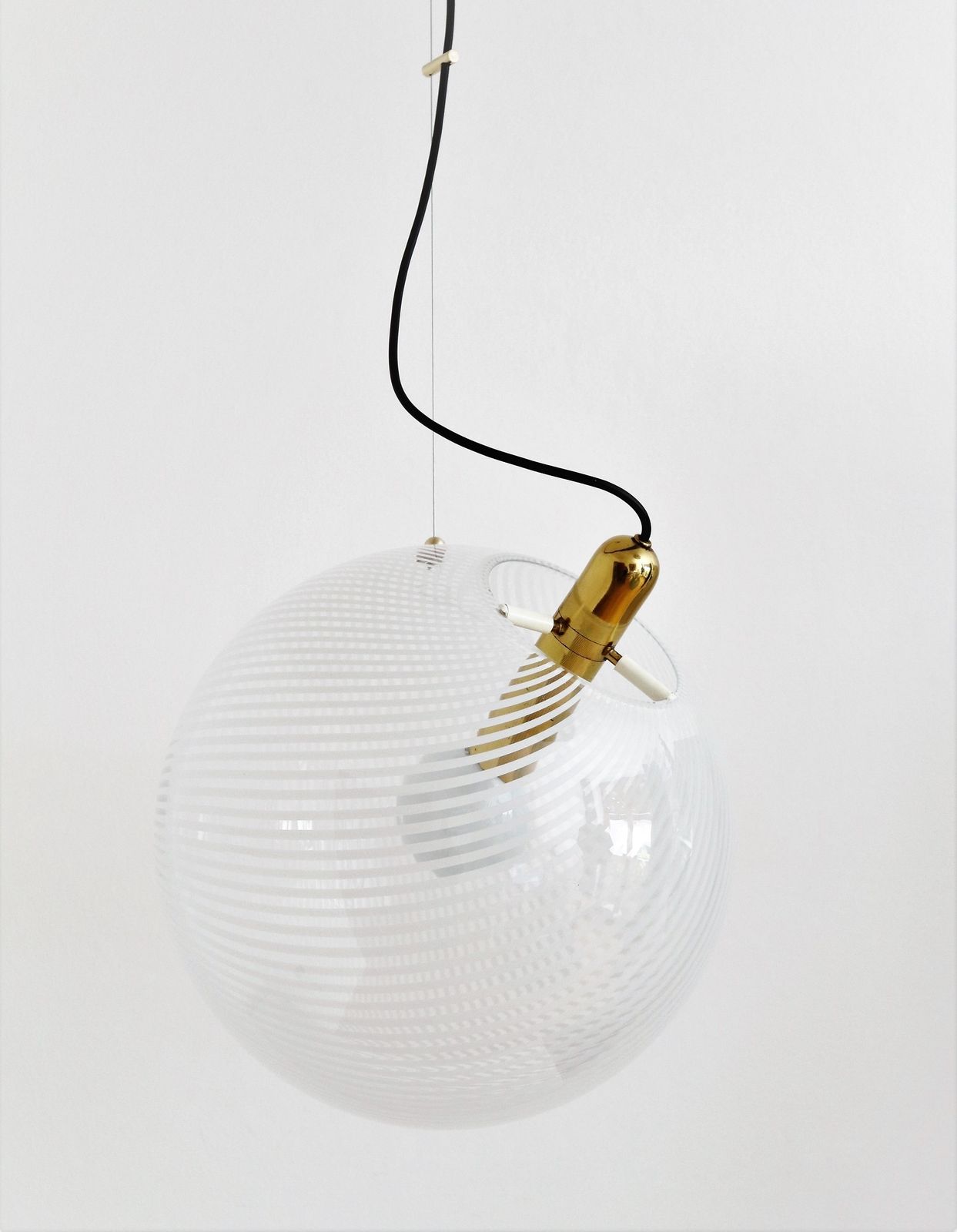 Italian Murano Glass Sphere By Ludovico Diaz De Santillana For Venini, 1980s