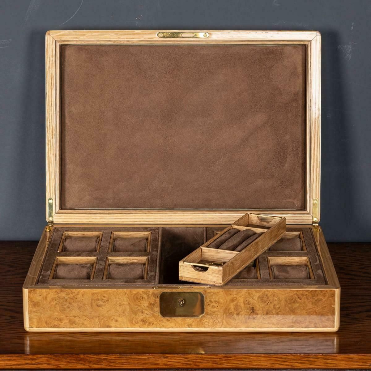 photo furniture Contemporary Watch & Jewellery Box Made In Pollard Oak