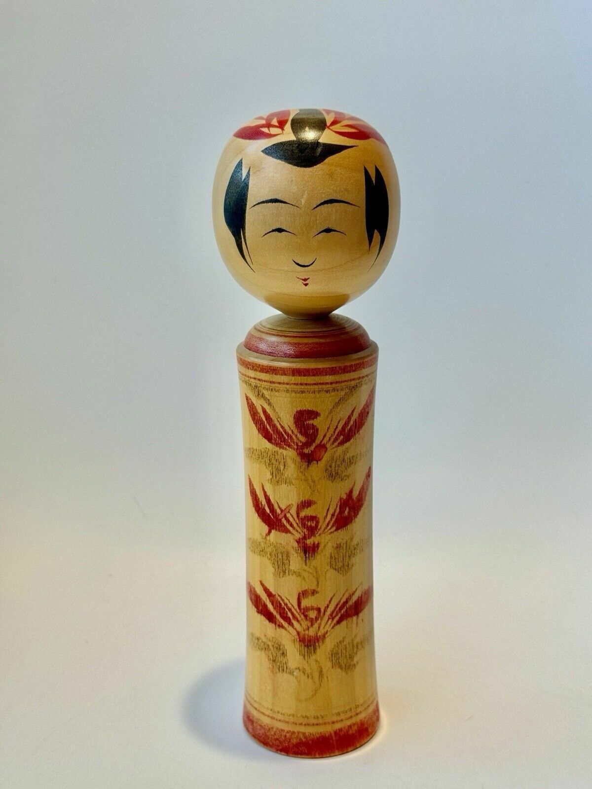 photo buy Vintage Kokeshi Doll, Naruko Kei, Miyagi Prefecture, By Takahashi Takeo