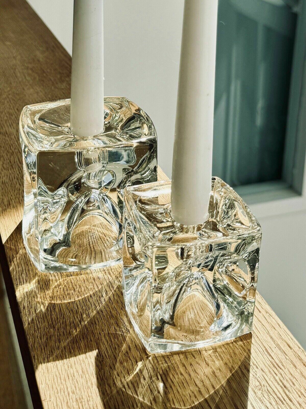2 Peill & Putzler Cube Candle Holders 'Ice Cubes' photo furniture