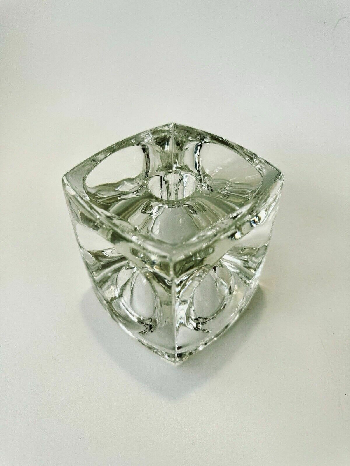 photo vintage 2 Peill & Putzler Cube Candle Holders 'Ice Cubes'