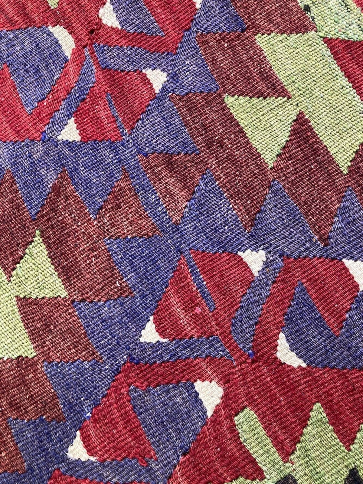 Kilim Covered Stool 1.03m X 0.46m X H0.38m photo vinterior