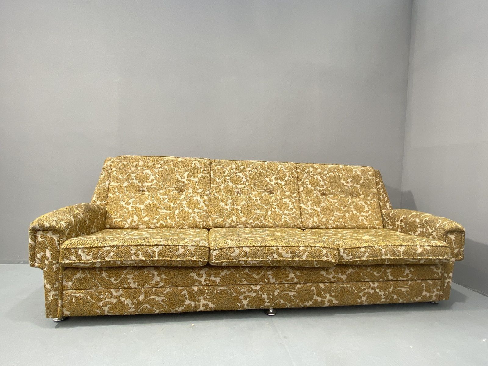 Mid Century Beklede Opvouwbare Slaapbank, Jaren 1970, Centraal Europa