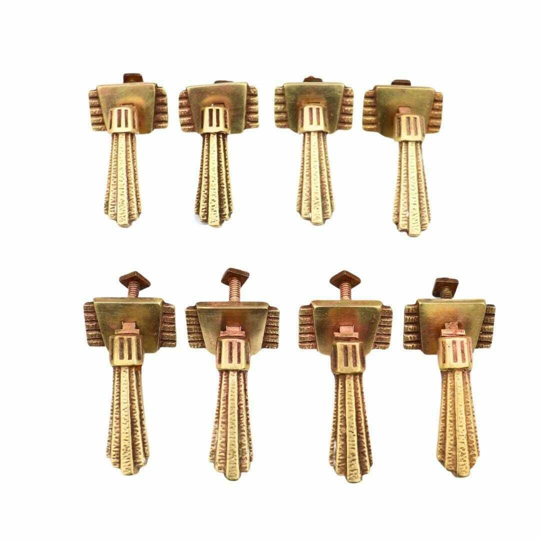 Antique Art Deco Period Brass Dresser Drawer Handle Pull Set Of 8. Antique Brass Drawer Pull Handle. Antique Ornate Hardware. photo vinterior