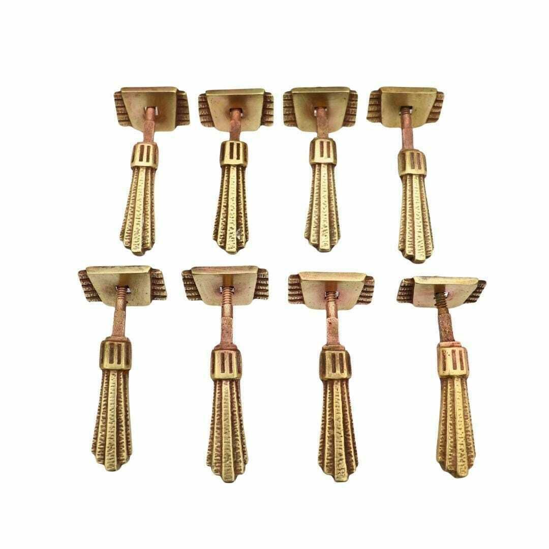 Antique Art Deco Period Brass Dresser Drawer Handle Pull Set Of 8. Antique Brass Drawer Pull Handle. Antique Ornate Hardware. photo buy