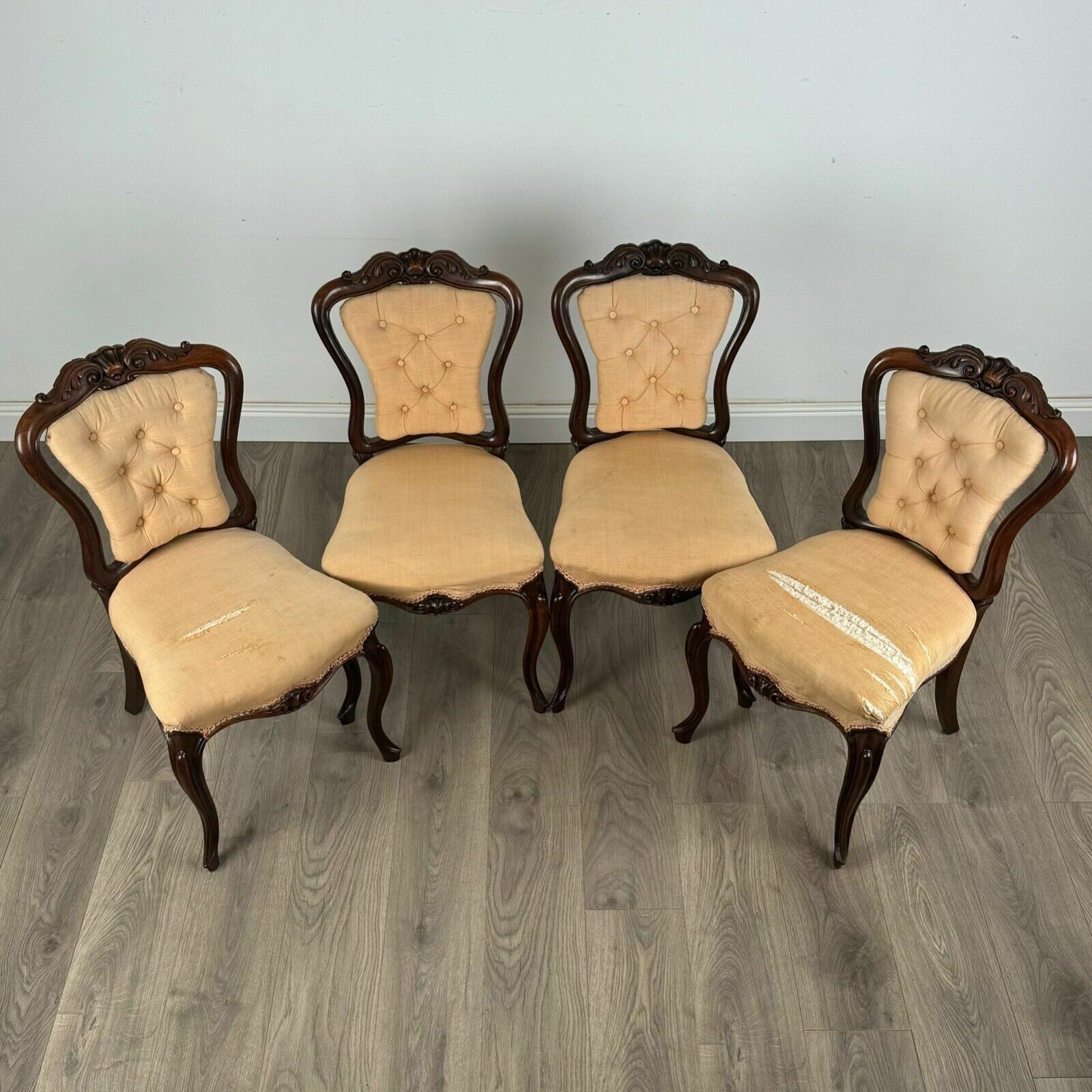 Antique 19th Century Set Of 4 Finest Quality Dining Chairs photo furniture