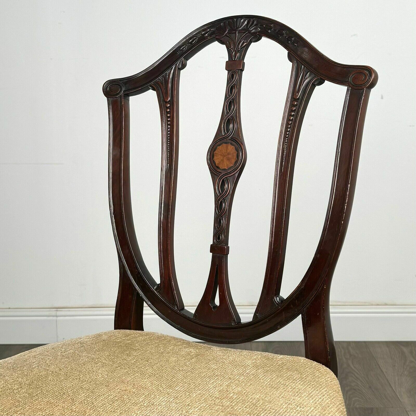 Antique 18th Century Set Of 8 Hepplewhite Style Dining Chairs photo Furniture