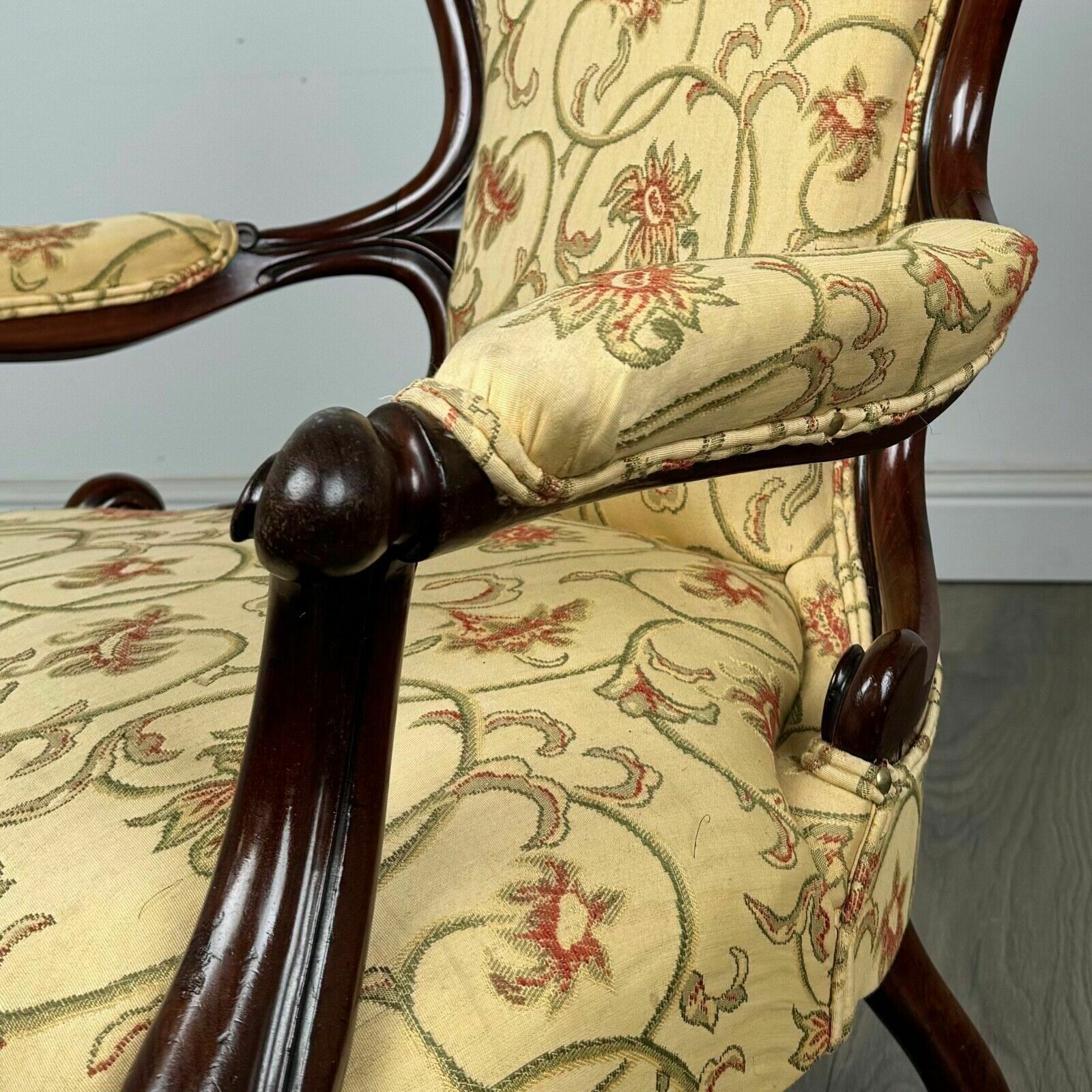 photo for sale Antique 19th Century Armchair In Mahogany