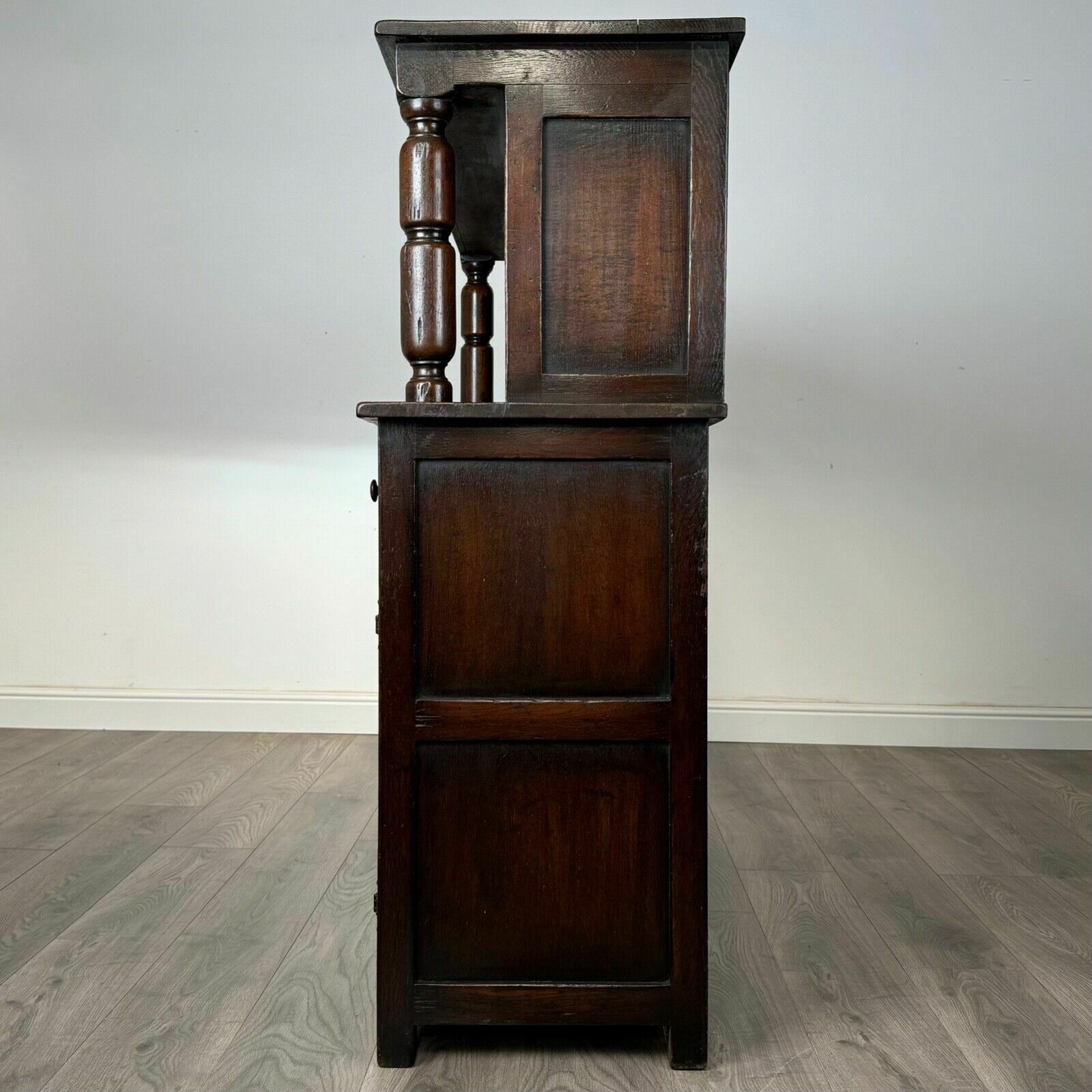 Antique 20th Century Court Cupboard In Oak photo Furniture