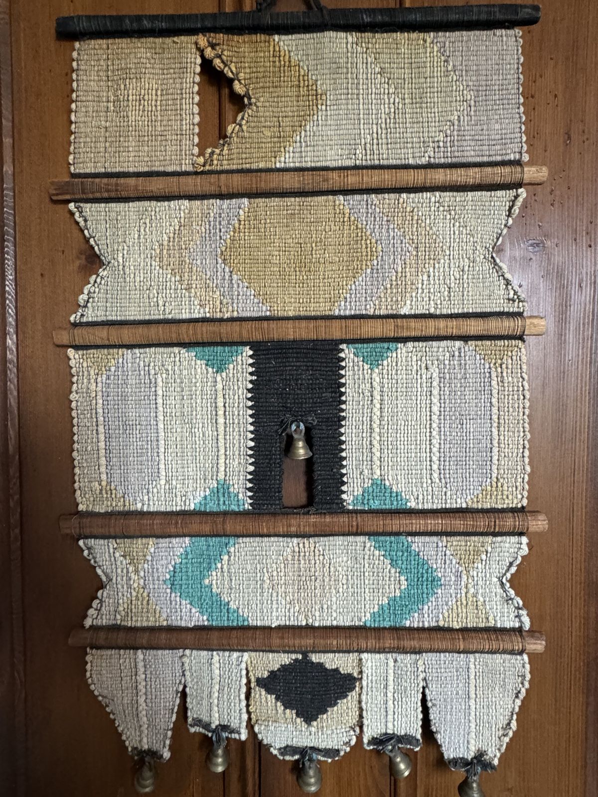 185.0 Don Freedman Vintage Macrame Fibre Art Wall Hanging photo