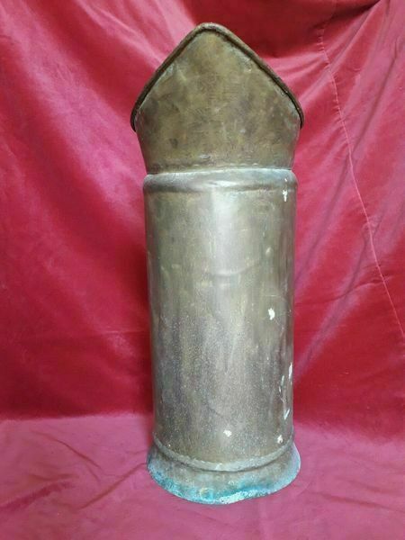 Vintage French Copper Handmade Umbrella Walking Stick Stand 60 X 30 Cm photo 99.0