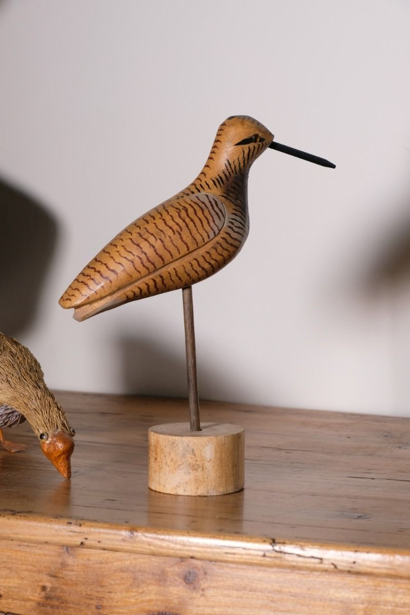 Painted & Hand Carved Folk Art Bird 1001868 photo vintage