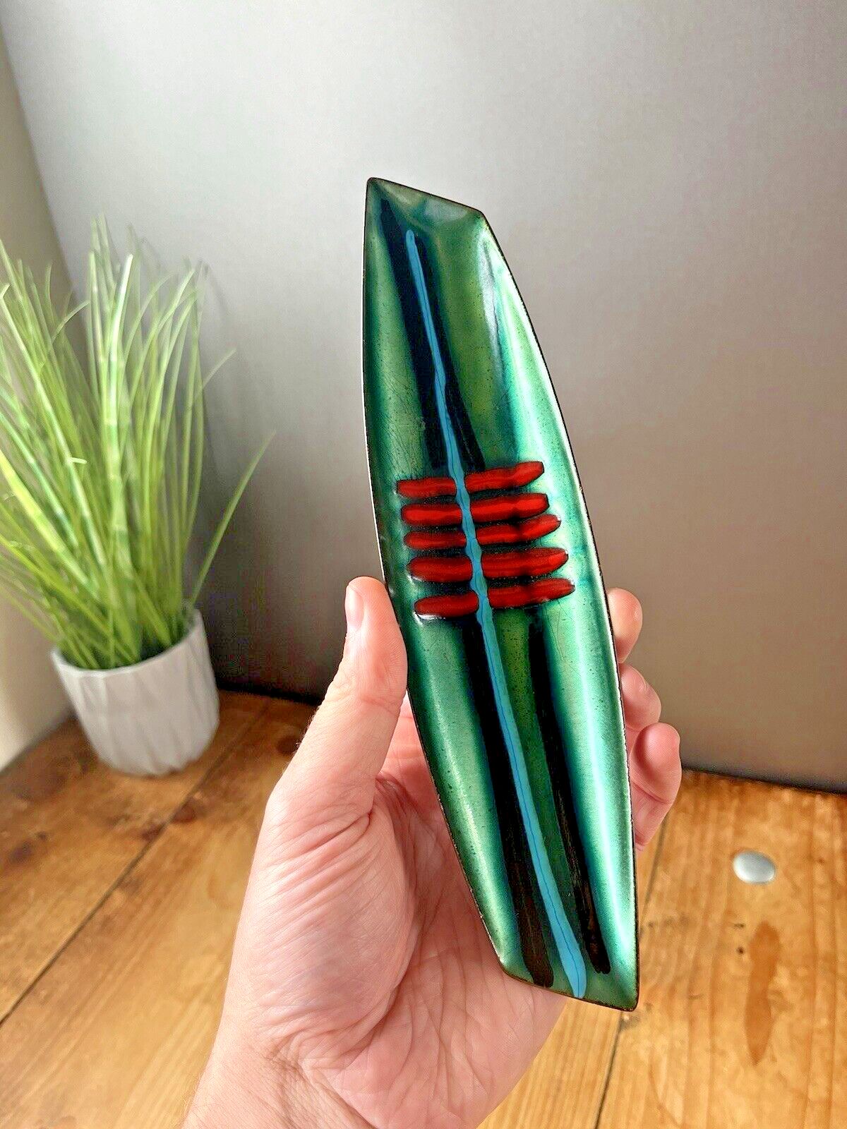 60's Modernist Laurana Italy Franco Bastianelli Enamel Pin Dish Pen Tray 70's