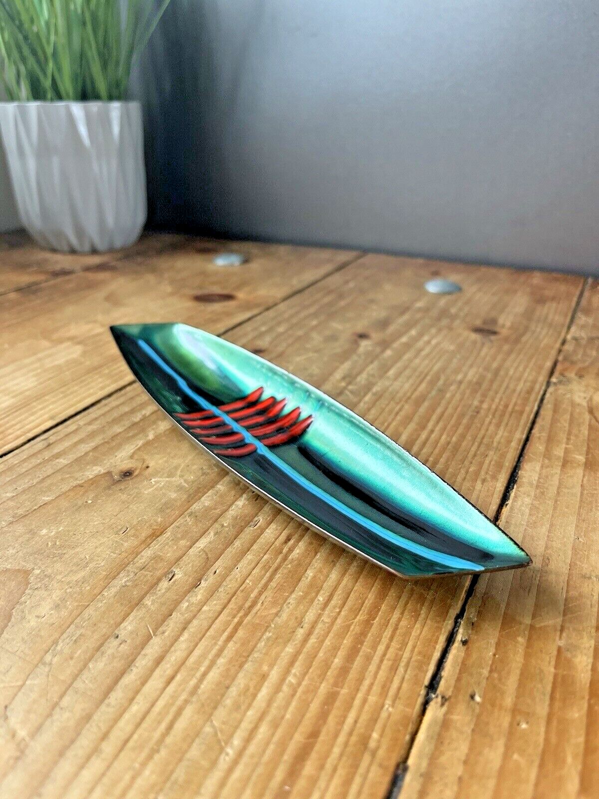 60's Modernist Laurana Italy Franco Bastianelli Enamel Pin Dish Pen Tray 70's photo 75.0