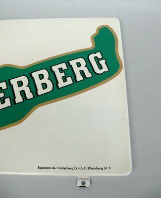 photo furniture Tin Sign, Advertising Sign “Underberg” With Thermometer, 1950s, Folded Sheet Metal, Painted