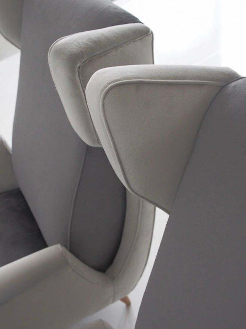 Pair Of Grey Velvet Armchairs In The Style Of Paolo Buffa photo 2810.0