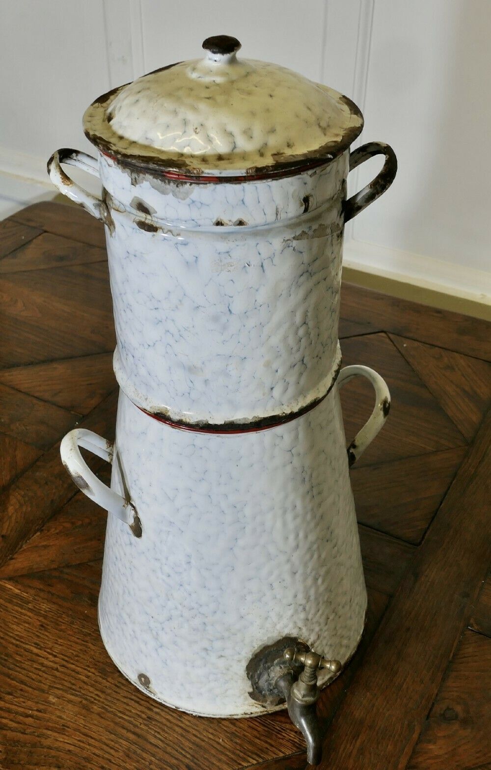 Large Kitchen Range Enamel Coffee Urn Samovar photo Home Decor