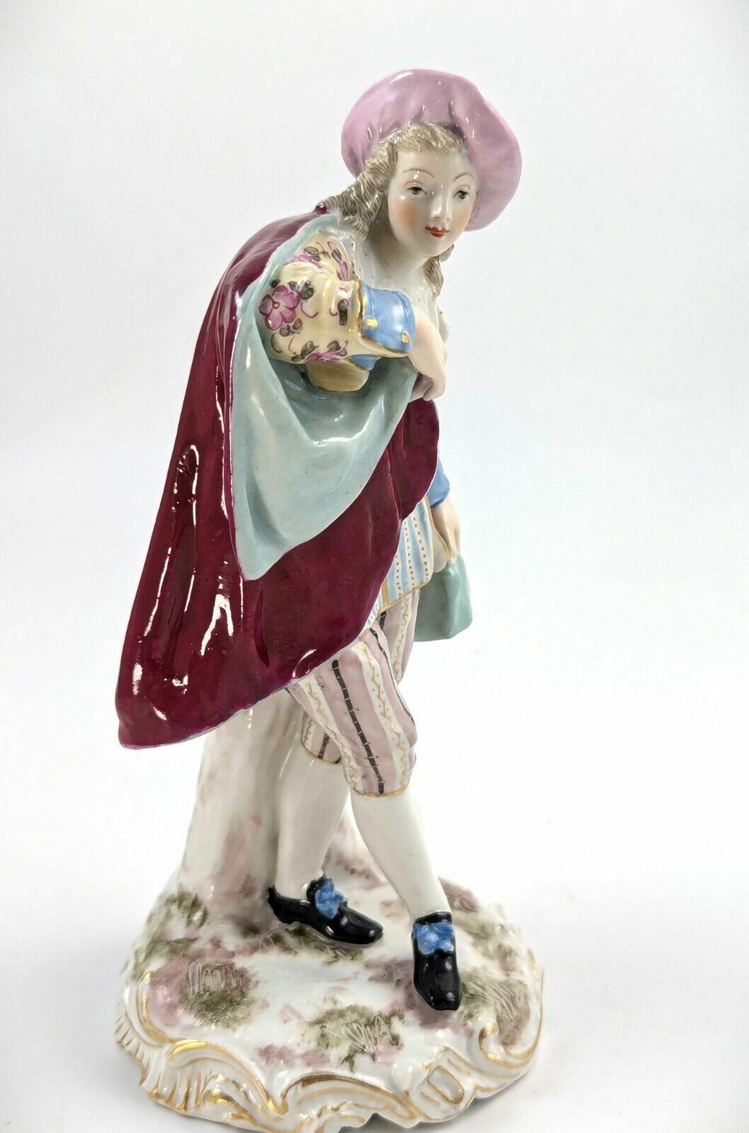 Antique Porcelain Figurine Of Dandy, Samson, France, Late 19th Century. photo 400.0