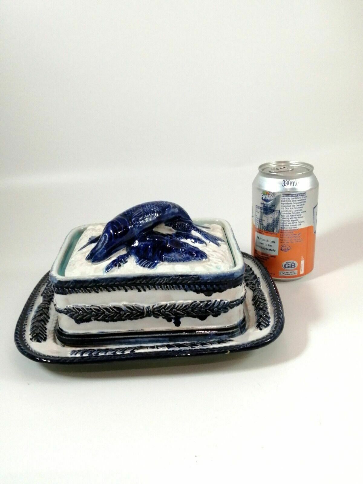 photo buy A Majolica Sardine Box By Thomas Forester & Sons, Late 19th Century