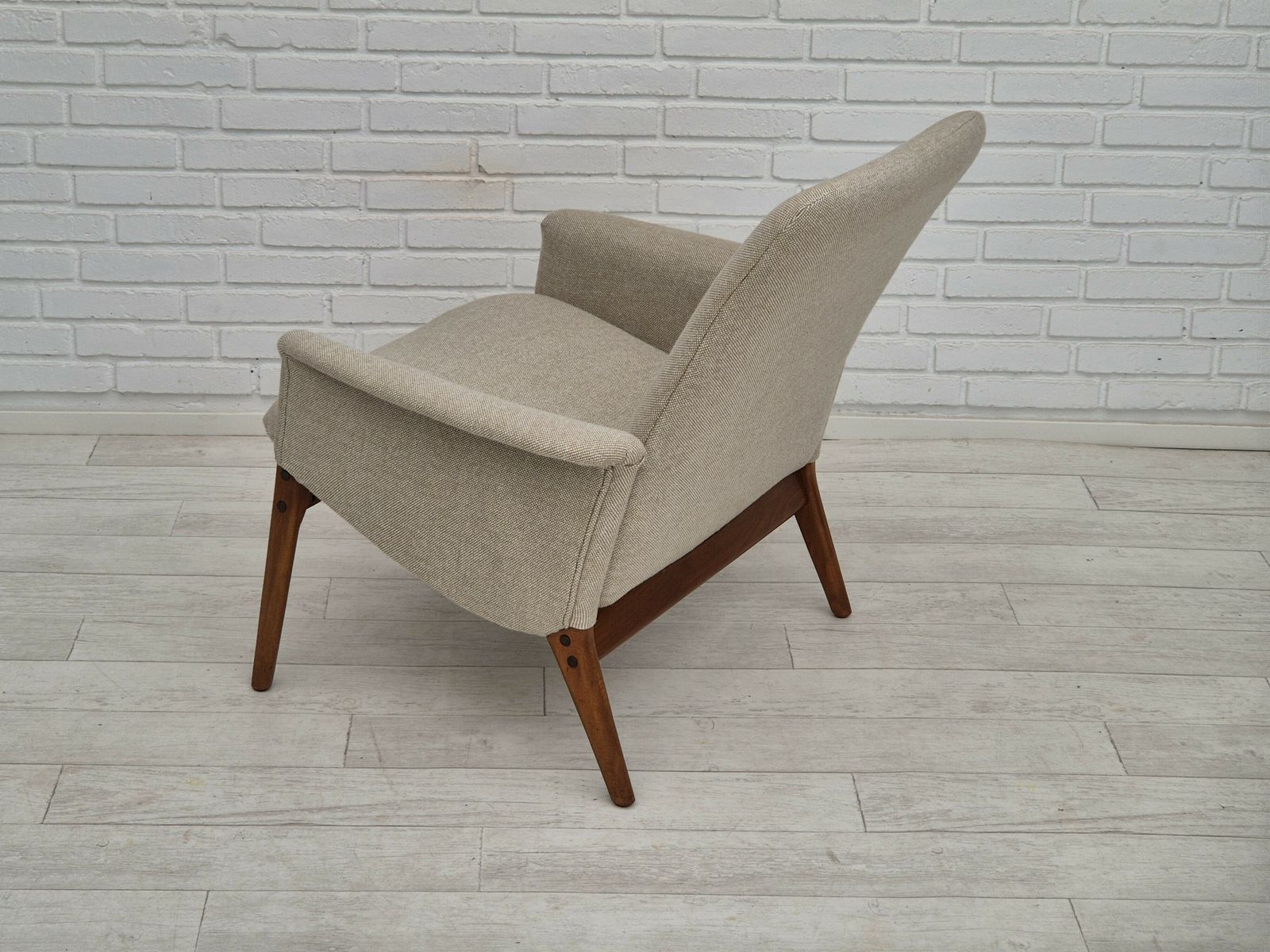 Ca. Jaren 1960, Deens Design Door Alf Svensson, Fauteuil Model 4331 Voor Fritz Hansen, Opnieuw Bekleed. photo furniture