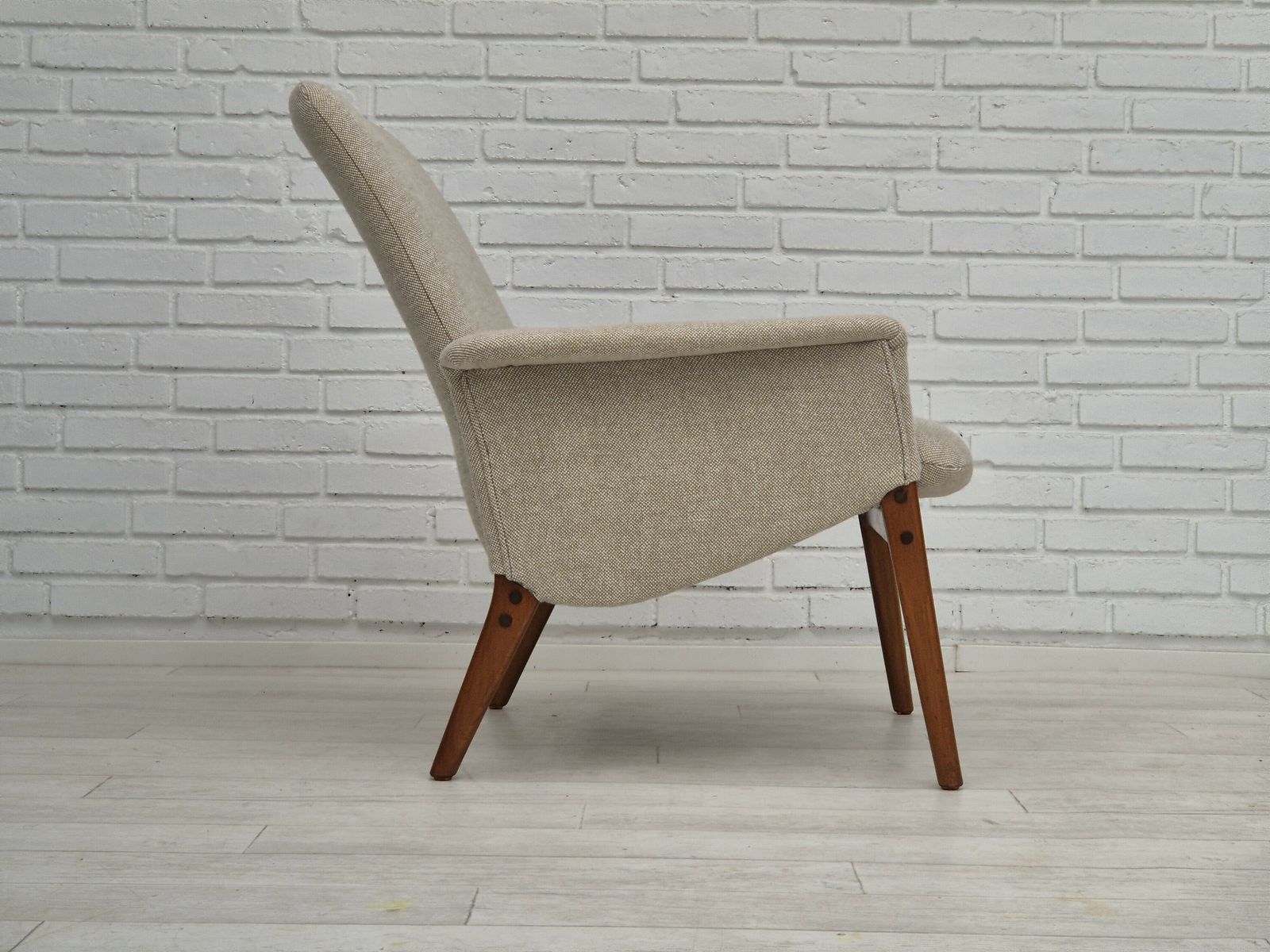 Ca. Jaren 1960, Deens Design Door Alf Svensson, Fauteuil Model 4331 Voor Fritz Hansen, Opnieuw Bekleed. photo buy