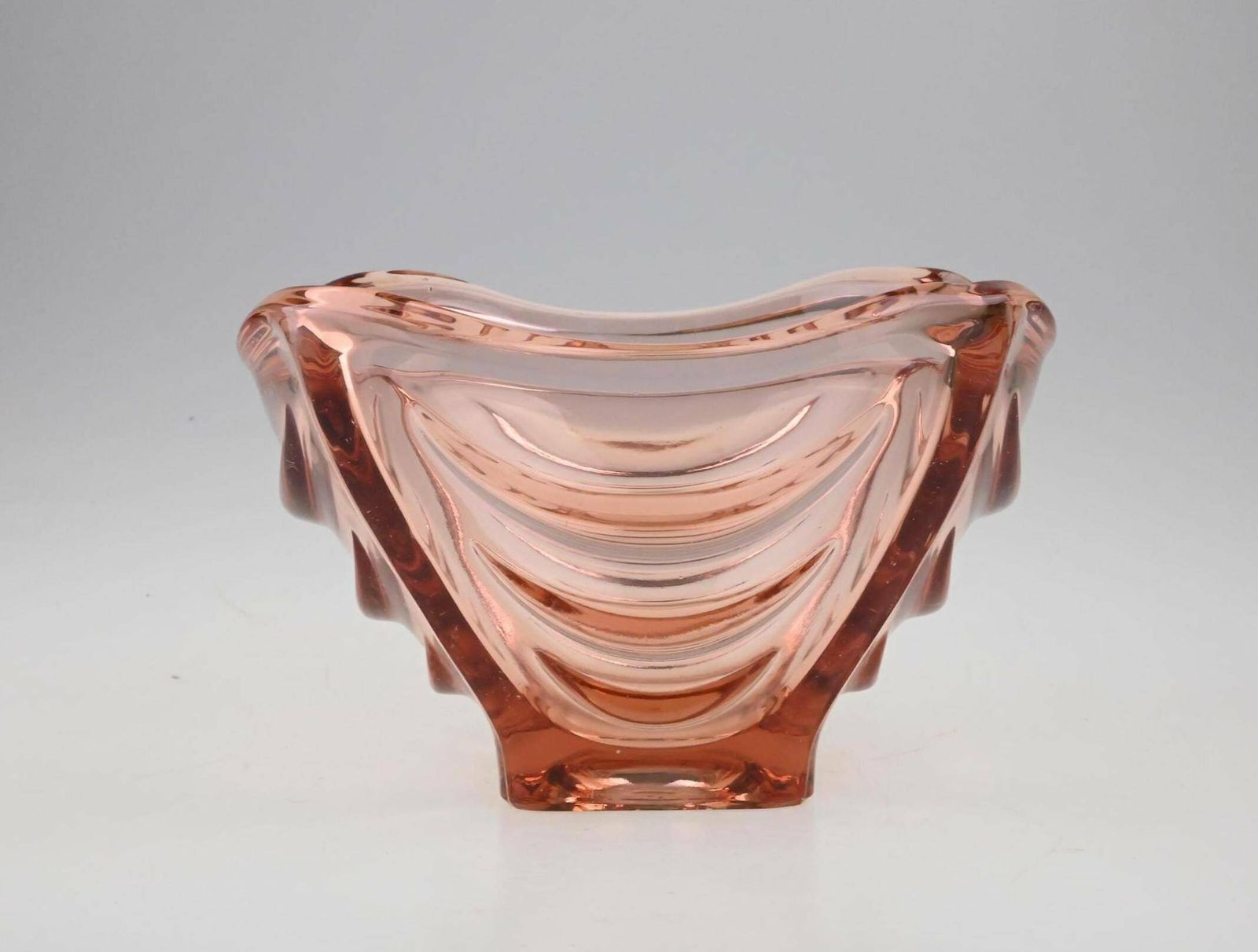 Czech Pressed Red Glass Bowl By Vaclav Hanus, Hermanova Hut, Red Bowl, Glass Bowl, Vintage Bowl, Mid Century Bowl, Vintage Glass