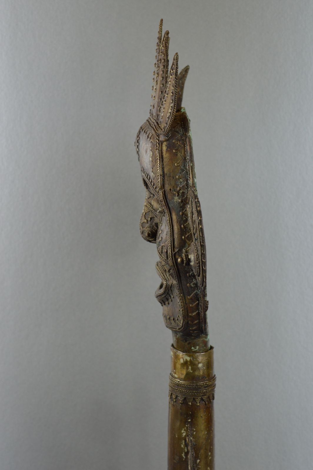 Large (68cm Tall) Early 20th Century African Bronze Ashanti King Statue,C1900. photo buy