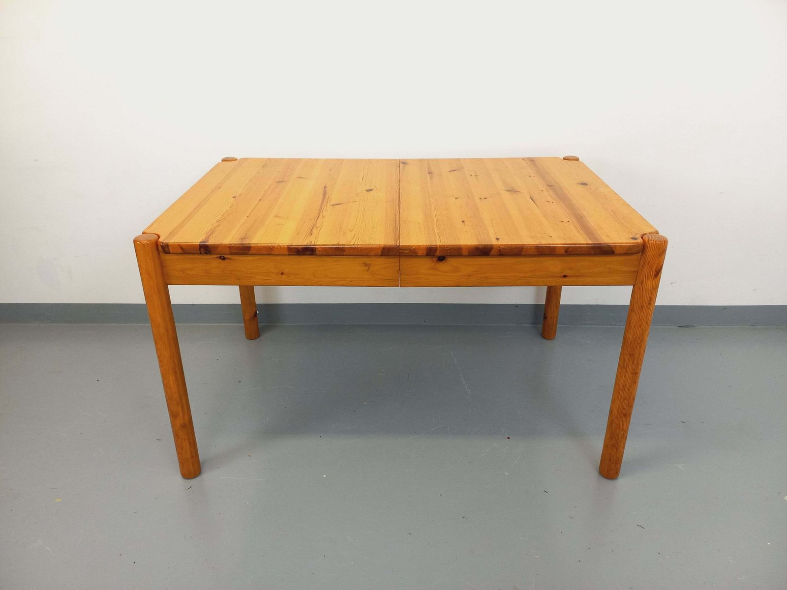Table rectangulaire en pin, années 1960, vintage