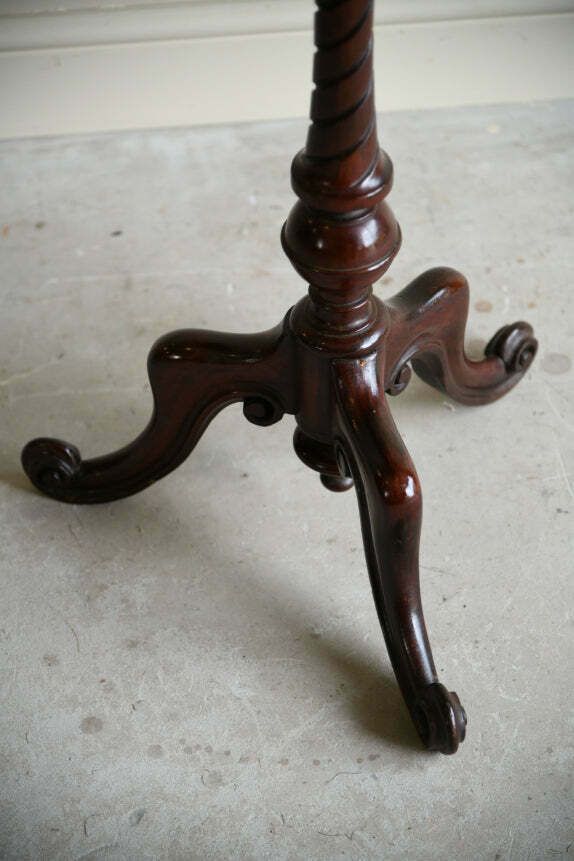 Antqiue Mahogany Occasional Tripod Table photo for sale