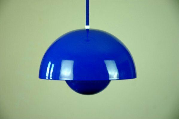 Original Vp1 Flowerpot Pendant Lamp By Verner Panton For Louis Poulsen, 1970s photo furniture