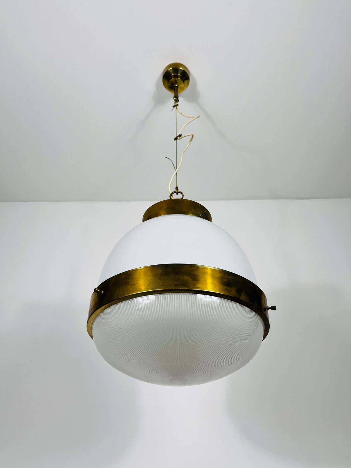 Brass Delta Grande Chandelier By Sergio Mazza For Artemide, Italy, 1960s photo 1507.0