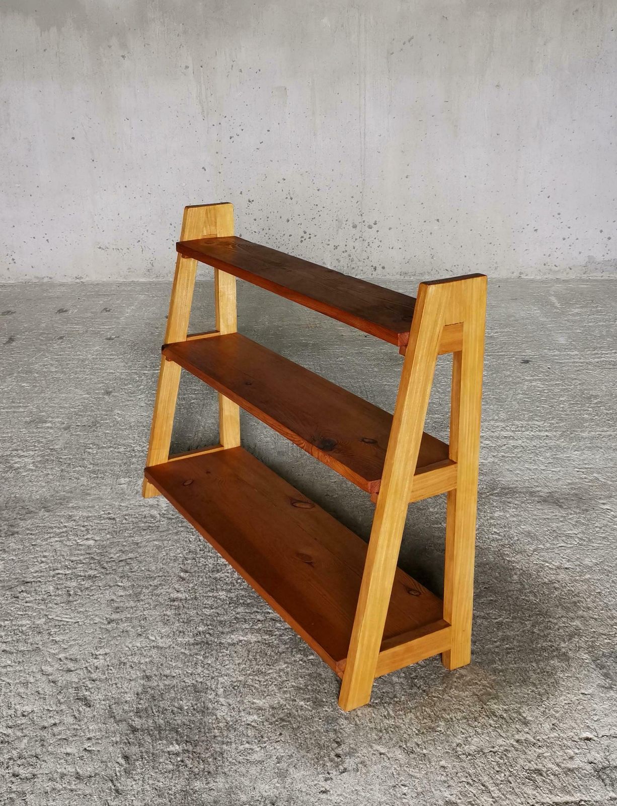 Axel Einar Hjorth Manner Pine And Elm Display Shelf, Swedish Cabinetmaker 1930s photo for sale